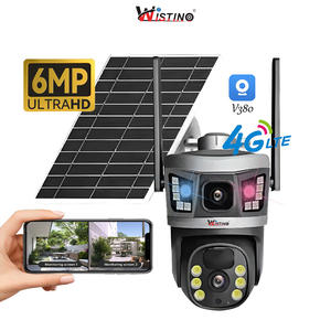 กล้องวงจรปิด Wistino V380 รุ่นกลางแจ้ง เลนส์คู่ ระบบ Wifi พลังงานแสงอาทิตย์ ตรวจจับความเคลื่อนไหวของมนุษย์ แจ้งเตือน ใช้พลังงานต่ำ ซูม 10 เท่า กล้องโซลาร์ 4G - Product Image 1
