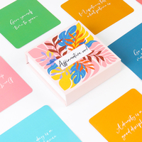 Cartes d'Affirmation Personnalisées Dorure à Chaud pour Boîte Cadeau Cartes Spirituelles