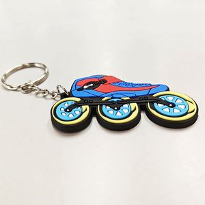 Custom 2D/3D <b>Anime</b> Soft Pvc <b>Keychain</b> Make Rubber Sport Key Chain Your Logo Keyring with Chain - Product Image 5