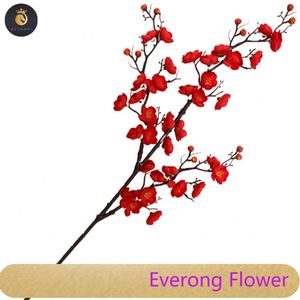 Venta al por mayor directa de buena calidad King of Plum Blossom Decor Flores artificiales al aire libre - Product Image 1