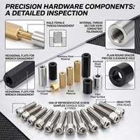 Entretoises filetées mâles et femelles en laiton et aluminium, usinées CNC sur mesure en usine, pour PCB, en acier inoxydable M3 M4 M5 M8, hexagonales et rondes
