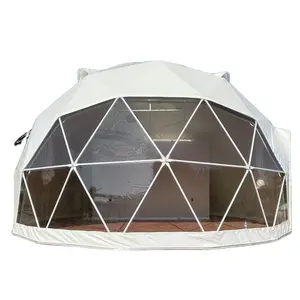 Tienda de campaña moderna para Hotel, carpa de cúpula geodésica, de media esfera, venta al por mayor
