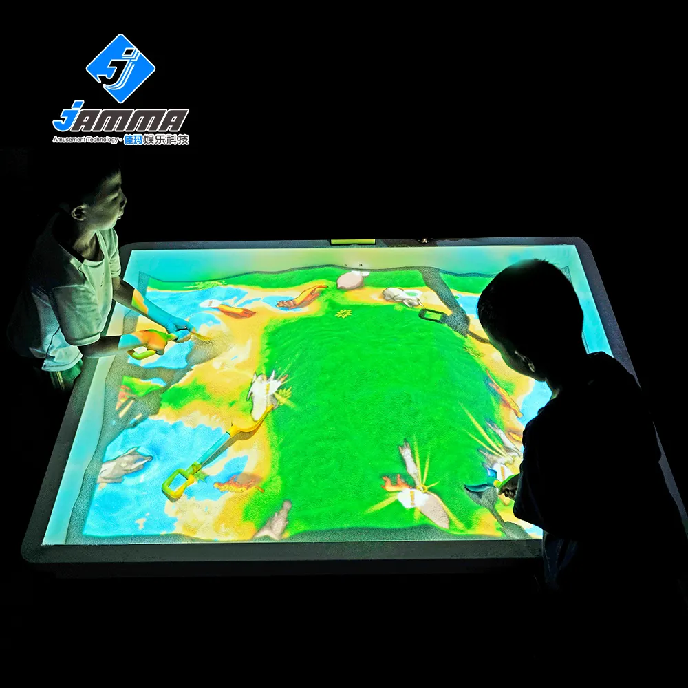 Gioco del parco divertimenti per bambini educativi AR tavolo di sabbia interattivo Sandbox giochi di proiettore interattivi