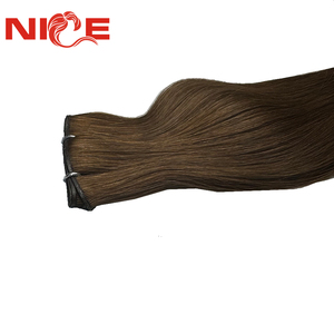 Invisible Genius Weft Russian Real Human Hand Tied Weft Hair 100% sin procesar cutícula alineada Genius Weft Extension - Product Image 2
