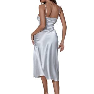2025 der neue Stil Europas und der USA Seiden taille Slim-Fit Neck holder Kleid Sexy Fashion Pyjamas Nachthemd <span class=keywords><strong>Ca</strong></span>. - Product Image 1