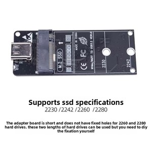 M2 Type-C 固态 NVMe 硬盘盒主板 NGFF 转接板 RTL9220 双协议 20Gbps USB 3.<span class=keywords><strong>2</strong></span> - Product Image 2