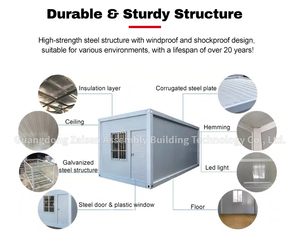 Trung Quốc prefab container nhà để bán giá thấp di động mô-đun xây dựng di động tạm thời văn phòng chất lượng cao không gian sống - Product Image 2