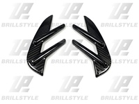 Couvre-aération latérale en carbone sec, garnitures de conduit d'air, incrustations de type « Gill », à coller, pour extérieur BMW G80 M3, garnitures de pare-chocs latéraux 2021+