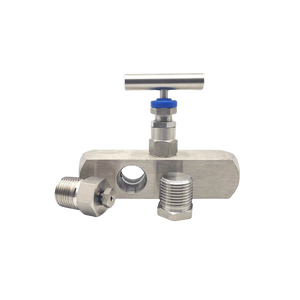 เครื่องวัดความดันหลายพอร์ต GV สแตนเลส, เครื่องวัดความดันการส่งสัญญาณตัวอย่างสามทางวาล์วเครื่องมือราก - Product Image 2