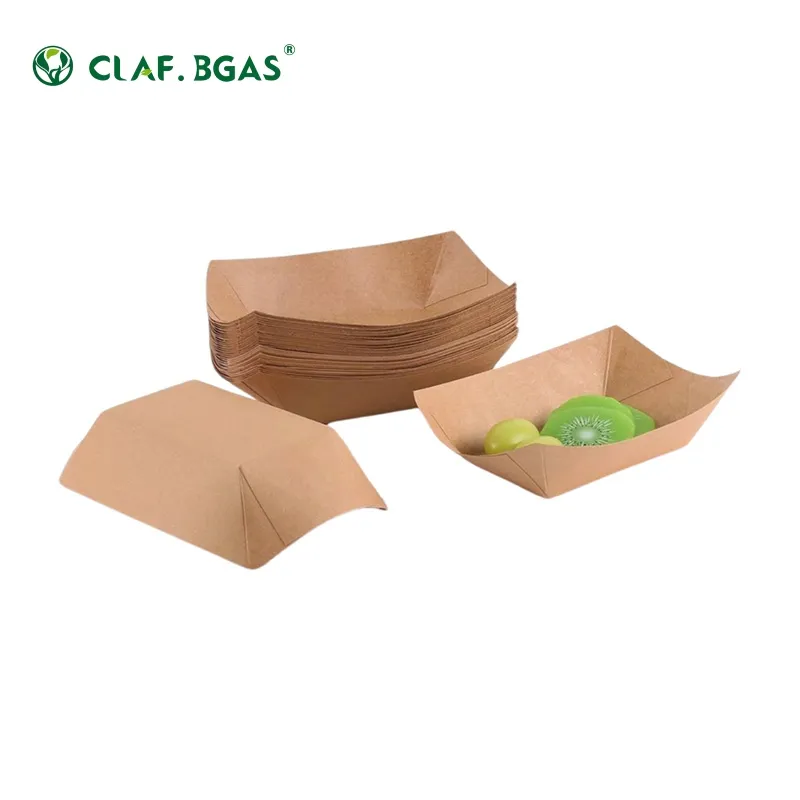 Caixa de papel Kraft para barco Claf.Bags com revestimento interno personalizado único à prova d'água e a prova de óleo