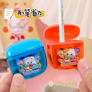 Pensil Standar HB untuk Perlengkapan Sekolah Grosir, Pengasah Pensil untuk Sekolah, Pengasah Pensil Murah Lucu dengan Lubang Ganda - Product Image 4