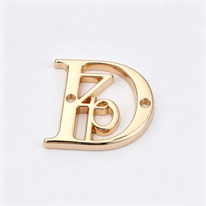 Custom Metal Clothing Labels Wholesale 3D Embossed Oval Rectangle Metal Plate for Garments Bags <b>Shoes</b> - Product Image 6