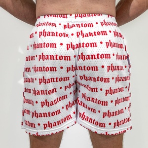 All Over Print Baggy <strong>Men's</strong> <strong>Shorts</strong> <strong>with</strong> <strong>Side</strong> <strong>Pockets</strong> Lightweight Breathable Polyester Mesh 5 Inch Inseam Basketball Gym <strong>Shorts</strong> - Product Image 2