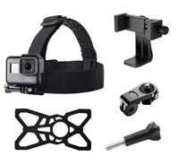 Support de Tête Réglable HONGDAK - Kit 5 en 1 - Accessoires pour Caméra d'Action - Compatible avec GoPro, DJI, Insta360, Ulanzi