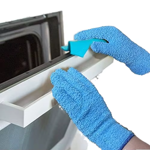 Gants de dépoussiérage en <span class=keywords><strong>microfibre</strong></span> de velours corail pour le nettoyage ménager, écologiques, doux, moyens, durables, réutilisables, super absorbants - Product Image 6