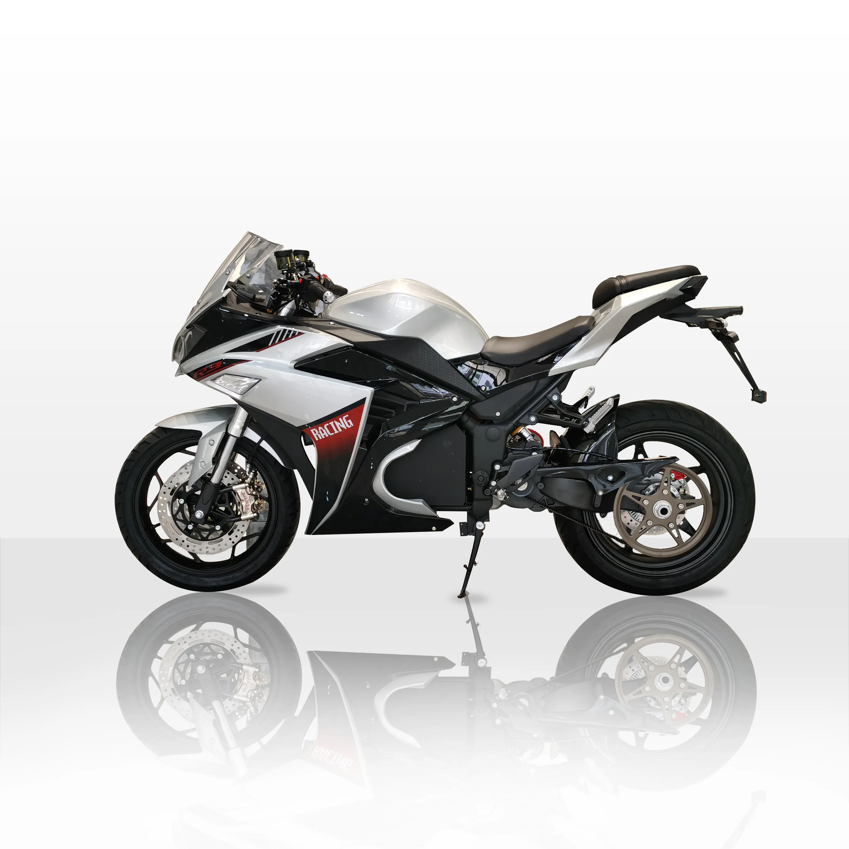 Driven By Mid-Belt Motor 8000w 140km/h 72v60Ah-120Ah Electric Motorcycle With Brembo