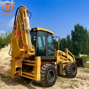 Retroexcavadora HANTORQ con Certificación CE, Minicargadora de Cuatro Ruedas, Retroexcavadora <span class=keywords><strong>Pequeña</strong></span> y Mediana en Venta en China - Product Image 3
