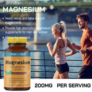Cơ bắp dây thần kinh tim và xương hỗ trợ viên nang magiê bisglycinate nhẹ nhàng trên dạ dày giúp thư giãn viên nang cơ thể - Product Image 4