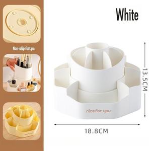 USA Boîte de rangement cosmétique en plastique rotative à 360 degrés Organisateur de bureau multifonctionnel Porte-crayon pour enfants - Product Image 6