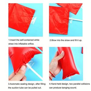 Bastones de Sonido Personalizados de Fábrica, Tipo Thunder Stick, para Animación Deportiva, Fútbol Americano, Resistentes al Agua, Inflables, Activados por Sonido, para Fiestas - Product Image 4