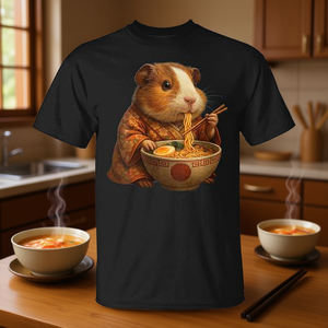 Camiseta Ramen Kawaii Neko Noodles para amantes de los conejillos de indias - Product Image 3