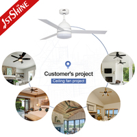 Ventilador de Techo 1stshine de 52 Pulgadas con Aspas de MDF, Control Remoto, de Grado Comercial, Ecológico y de Primera Calidad, con Luz LED