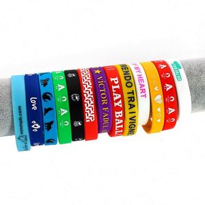 Bracelet en caoutchouc personnalisé avec logo gravé, bracelets en silicone personnalisés, bracelets lumineux en silicone pour fête, impression de bracelets personnalisés - Product Image 3