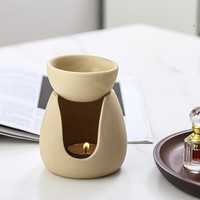 Brûleur d'huile essentielle d'aromathérapie à la lumière de bougie, diffuseur d'encens et d'huiles essentielles pour la maison, chauffe-cire parfumée