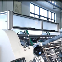 Fully Automatic Disposable Take Away Tray Food Boxes Making Machines Triangle Pizza Box Forming Machine