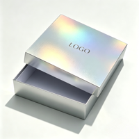 Boîte cadeau de luxe personnalisée, emballage en carton rigide avec couvercle et base en relief laser pour les cosmétiques et les soins de la peau