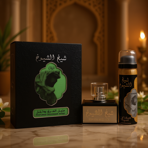 Lattfa Sheikh Al Shuyukh Eau De Parfum Spray 1.7 Oz Set Regalo Deodorante per Uomo Profumo Orientale - Product Image 2