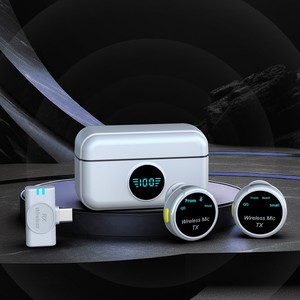 <span class=keywords><strong>Mini</strong></span> Q81 Micrófono Inalámbrico Digital Inteligente con Reducción de Ruido 2.4G, Micrófono de Solapa Tipo C - Product Image 4