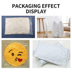 600YS Factory Outlet Automatic Pillow Quilts Air Compression Commercial Plastic Sealing Vacuum Packaging Machine With Work <b>Table</b> - Product Image 5