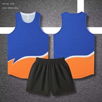 Ensemble de vêtements de basketball en polyester Heta, logo personnalisable, taille élastique, motif uni, maillot et short unisexe pour le match, domicile