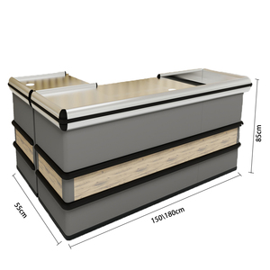 Modèle intégré petite pente <span class=keywords><strong>hypermarché</strong></span> caissier caisse caisse table supermarché caissier caisse comptoir - Product Image 5