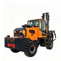 Livraison Gratuite - Chariot Élévateur Diesel Agricole Tout-Terrain Télescopique pour Entrepôt, Nouveau Chariot Élévateur Diesel Hydraulique Tout-Terrain à Vendre