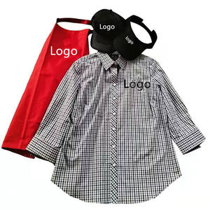 Cameriere personalizzato uniforme <span class=keywords><strong>per</strong></span> il ristorante Coffee Shop personale di <span class=keywords><strong>lavoro</strong></span> usura uniforme grembiule Polo t-Shirt berretti gilet - Product Image 5