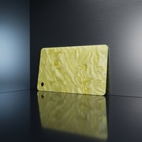 Plaque en acrylique coulé nacré imitation nacre 3-5mm, motif marbré irisé, anti-âge, 1220x2440mm, Beijing Plastic Panel
