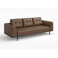 Ensemble de canapés modulaires en tissu de haute qualité, canapé sectionnel rembourré pour les bureaux et les salles d'attente