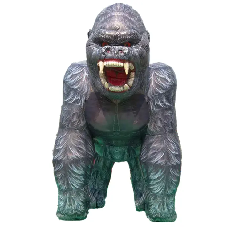 Modelo de gorila inflable gigante para publicidad, modelo de animal para publicidad