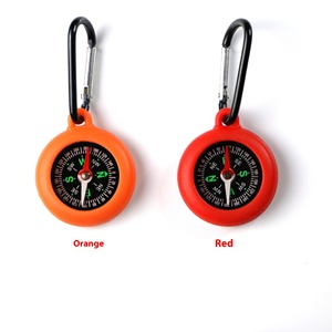 Di động công cụ ngoài trời cắm trại di động đa chức năng Mặt dây chuyền silicon 35mm La bàn với treo <span class=keywords><strong>Carabiner</strong></span> - Product Image 3