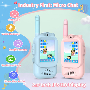 Nuevo Walkie Talkie Infantil con Diseño de Dibujos Animados, Pantalla HD, Resistente al Agua, Batería de 650 mAh, Alcance de Menos de 1.5 km - Product Image 2
