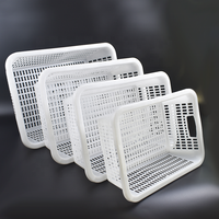 Panier de rangement en plastique de haute qualité pour le bureau, la cuisine et l'organisation des courses, design empilable pour un rangement facile