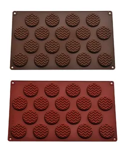 Atacado 18 cavidade chocolate silicone moldes DIY bolo moldes biscoito doméstico geléia molde