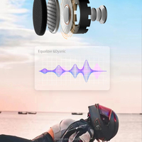 Headset Interkom Bluetooth Inveer 1000m X5 untuk Helm Motor dengan Ketahanan IPX67