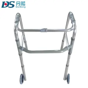 Rehabilitation Therapy Equipment Aluminum Stainless Steel Lightweight Walking Aid Rollator Walker Frame
