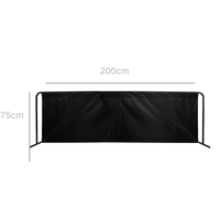 Barrière de séparation de terrain de pickleball multicolore en tuyaux d'acier de haute qualité, tissu Oxford 210D 420D, pour entraînement et divertissement en intérieur