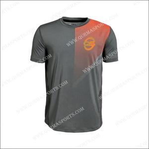 T-shirt de compression pour homme en sublimation, respirant, grande taille, séchage rapide, entraînement fitness, manches courtes, 100% coton - Product Image 3