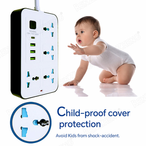 Đảm bảo chất lượng độc đáo PP chuyển đổi Power Strip thuận tiện chuyên nghiệp mở rộng ổ cắm - Product Image 3