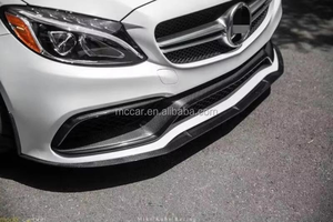 2015-Kit de carrosserie de style FD à lèvre avant en fibre de carbone véritable de haute qualité adapté à Mercedes Benz Classe C W205 <span class=keywords><strong>C63</strong></span> - Product Image 5